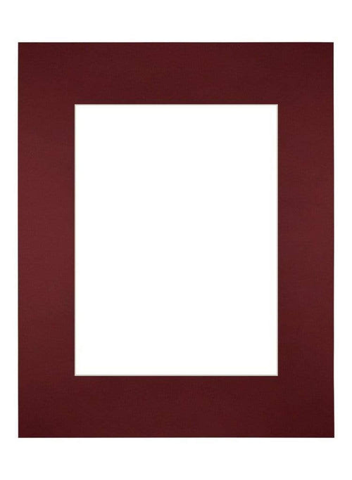 Passepartout 28x35 cm - Apertura immagine 18x24 cm - Vino Rosso - Per cornici e foto