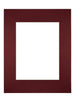 Passepartout 28x35 cm - Apertura immagine 18x24 cm - Vino Rosso - Per cornici e foto