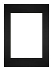 Passepartout Dimensione Cornice 29 7x42 cm - A3 Formato Immagine 21x29 7 cm - Nero