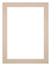 Passepartout 75x100 cm - Apertura immagine 61x91 5 cm - Beige - Per cornici e foto