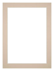 Passepartout Dimensione Cornice 60x80 cm - Formato Immagine 55x75 cm - Beige