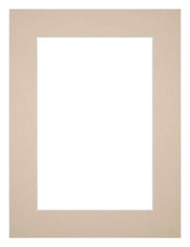 Passepartout 18x24 cm - Apertura immagine 9x13 cm - Beige - Per cornici e foto