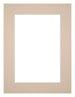 Passepartout 18x24 cm - Apertura immagine 9x13 cm - Beige - Per cornici e foto