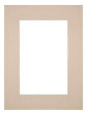 Passepartout 45x60 cm - Apertura immagine 30x45 cm - Beige - Per cornici e foto