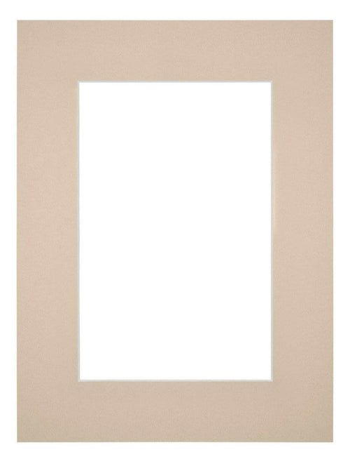 Passepartout 45x60 cm - Apertura immagine 30x45 cm - Beige - Per cornici e foto