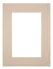 Passepartout 45x60 cm - Apertura immagine 30x45 cm - Beige - Per cornici e foto