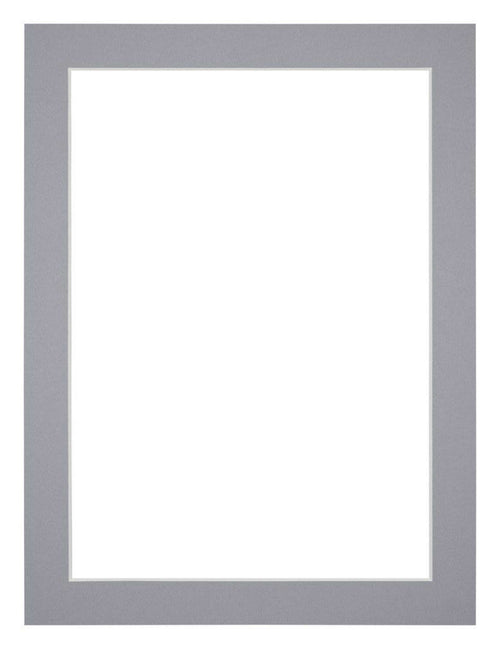 Passepartout 75x100 cm - Apertura immagine 61x91 5 cm - Grigio - Per cornici e foto