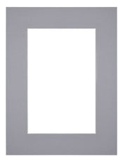 Passepartout 45x60 cm - Apertura immagine 30x45 cm - Grigio - Per cornici e foto