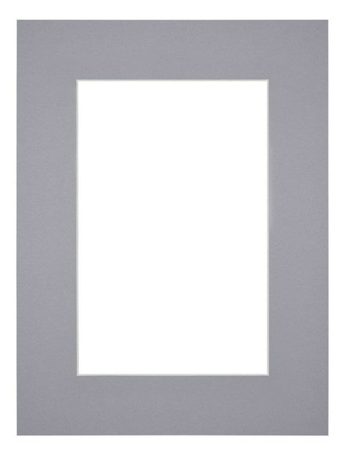 Passepartout 45x60 cm - Apertura immagine 30x45 cm - Grigio - Per cornici e foto