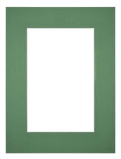 Passepartout 45x60 cm - Apertura immagine 30x45 cm - Foresta Verde - Per cornici e foto