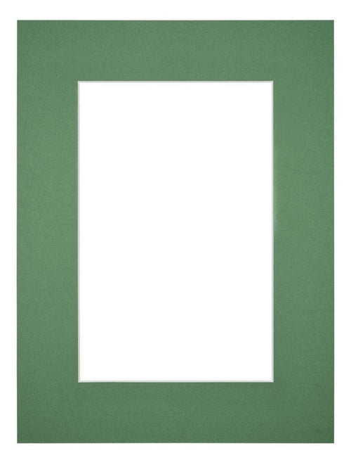 Passepartout 45x60 cm - Apertura immagine 30x45 cm - Foresta Verde - Per cornici e foto