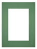 Passepartout 45x60 cm - Apertura immagine 30x45 cm - Foresta Verde - Per cornici e foto