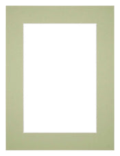 Passepartout Dimensione Cornice 75x98 cm - Formato Immagine 60x80 cm - Menta Verde