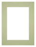 Passepartout 30x40 cm - Apertura immagine 20x30 cm - Menta Verde - Per cornici e foto