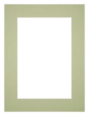 Passepartout 45x60 cm - Apertura immagine 35x50 cm - Menta Verde - Per cornici e foto