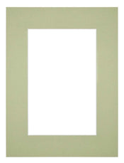 Passepartout 45x60 cm - Apertura immagine 30x45 cm - Menta Verde - Per cornici e foto