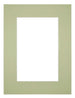 Passepartout 45x60 cm - Apertura immagine 30x45 cm - Menta Verde - Per cornici e foto