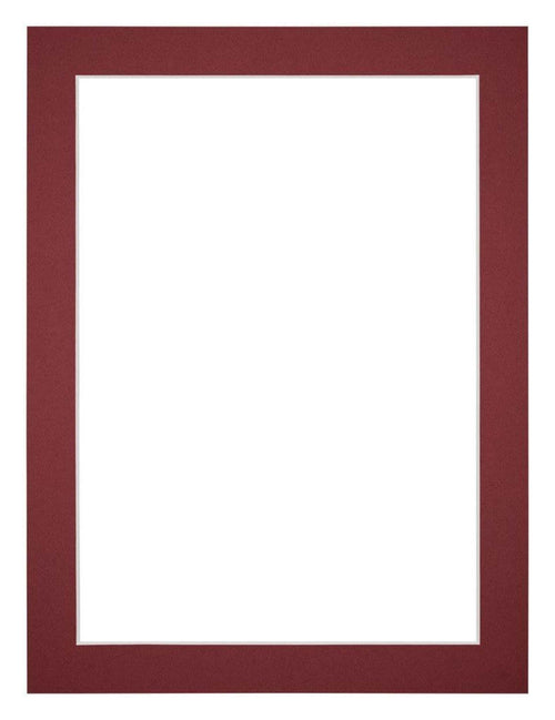 Passepartout 75x100 cm - Apertura immagine 61x91 5 cm - Vino Rosso - Per cornici e foto