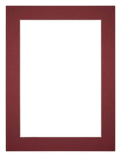 Passepartout Dimensione Cornice 48x68 cm - Formato Immagine 40x50 cm - Vino Rosso