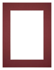 Passepartout Dimensione Cornice 45x60 cm - Formato Immagine 35x50 cm - Vino Rosso