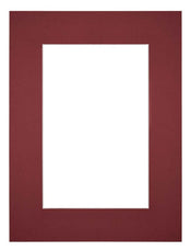 Passepartout 45x60 cm - Apertura immagine 30x45 cm - Vino Rosso - Per cornici e foto