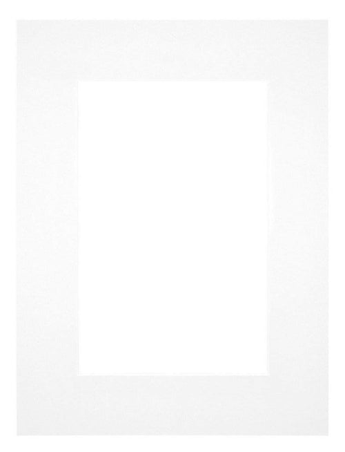 Passepartout 45x60 cm - Apertura immagine 30x45 cm - Bianco - Per cornici e foto