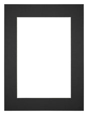 Passepartout Dimensione Cornice 60x80 cm - Formato Immagine 50x70 cm - Nero