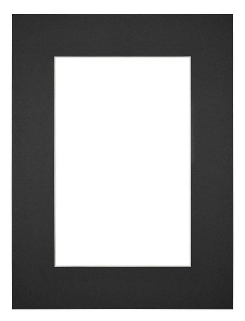 Passepartout 45x60 cm - Apertura immagine 30x45 cm - Nero - Per cornici e foto