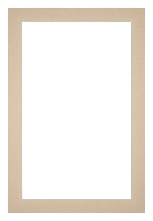 Passepartout 40x60 cm - Apertura immagine 35x55 cm - Beige - Per cornici e foto