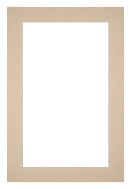 Passepartout 20x30 cm - Apertura immagine 15x20 cm - Beige - Per cornici e foto