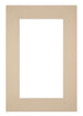 Passepartout 62x93 cm - Apertura immagine 50x80 cm - Beige - Per cornici e foto