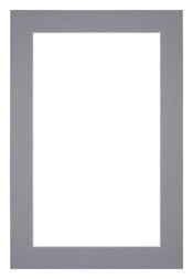 Passepartout 62x93 cm - Apertura immagine 55x85 cm - Grigio - Per cornici e foto