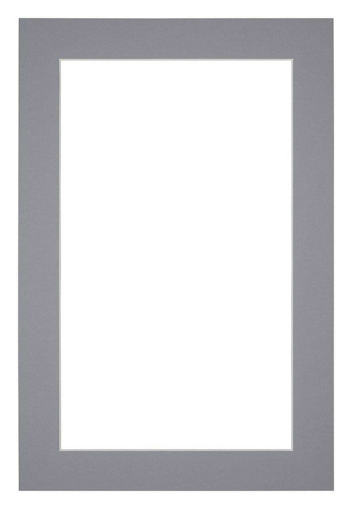 Passepartout 62x93 cm - Apertura immagine 55x85 cm - Grigio - Per cornici e foto