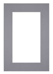 Passepartout Dimensione Cornice 62x93 cm - Formato Immagine 50x80 cm - Grigio