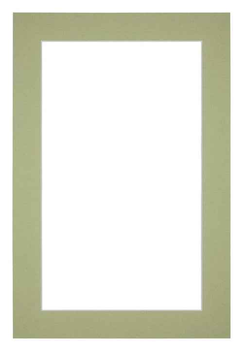 Passepartout Dimensione Cornice 62x93 cm - Formato Immagine 55x85 cm - Menta Verde