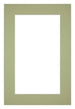 Passepartout Dimensione Cornice 60x90 cm - Formato Immagine 50x80 cm - Menta Verde