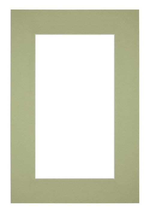 Passepartout Dimensione Cornice 62x93 cm - Formato Immagine 50x80 cm - Menta Verde