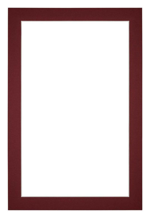 Passepartout 40x60 cm - Apertura immagine 35x55 cm - Vino Rosso - Per cornici e foto