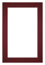 Passepartout 20x30 cm - Apertura immagine 15x20 cm - Vino Rosso - Per cornici e foto
