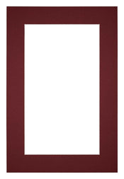 Passepartout 40x60 cm - Apertura immagine 30x50 cm - Vino Rosso - Per cornici e foto