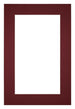 Passepartout 20x30 cm - Apertura immagine 10x20 cm - Vino Rosso - Per cornici e foto