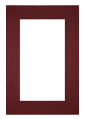 Passepartout Dimensione Cornice 62x93 cm - Formato Immagine 50x80 cm - Vino Rosso