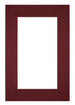 Passepartout 62x93 cm - Apertura immagine 50x80 cm - Vino Rosso - Per cornici e foto