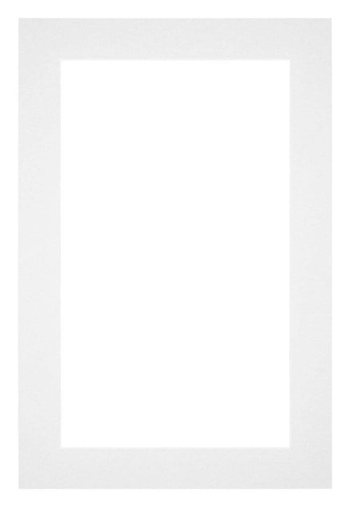 Passepartout 62x93 cm - Apertura immagine 55x85 cm - Bianco - Per cornici e foto