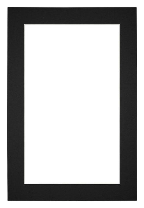 Passepartout 62x93 cm - Apertura immagine 55x85 cm - Nero - Per cornici e foto
