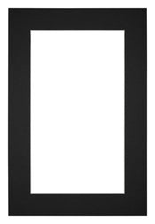 Passepartout Dimensione Cornice 40x60 cm - Formato Immagine 30x50 cm - Nero
