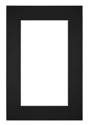 Passepartout Dimensione Cornice 62x93 cm - Formato Immagine 50x80 cm - Nero