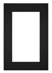 Passepartout 62x93 cm - Apertura immagine 50x80 cm - Nero - Per cornici e foto