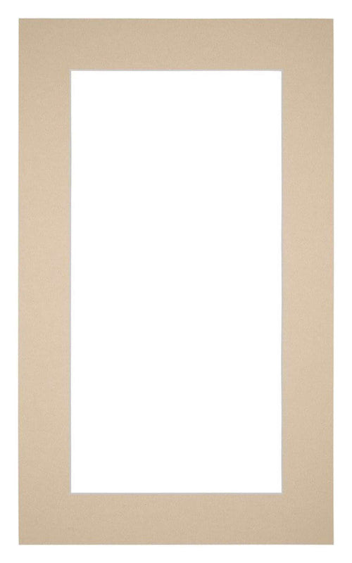 Passepartout 30x50 cm - Apertura immagine 20x40 cm - Beige - Per cornici e foto