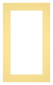 Passepartout Dimensione Cornice 30x50 cm - Formato Immagine 20x40 cm - Giallo
